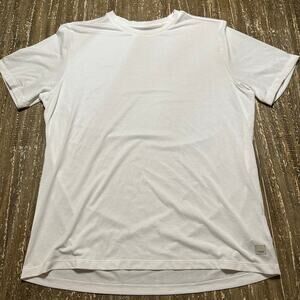 Vuori Short Sleeve Workout Crew Neck T-Shirt White Men’s Size L